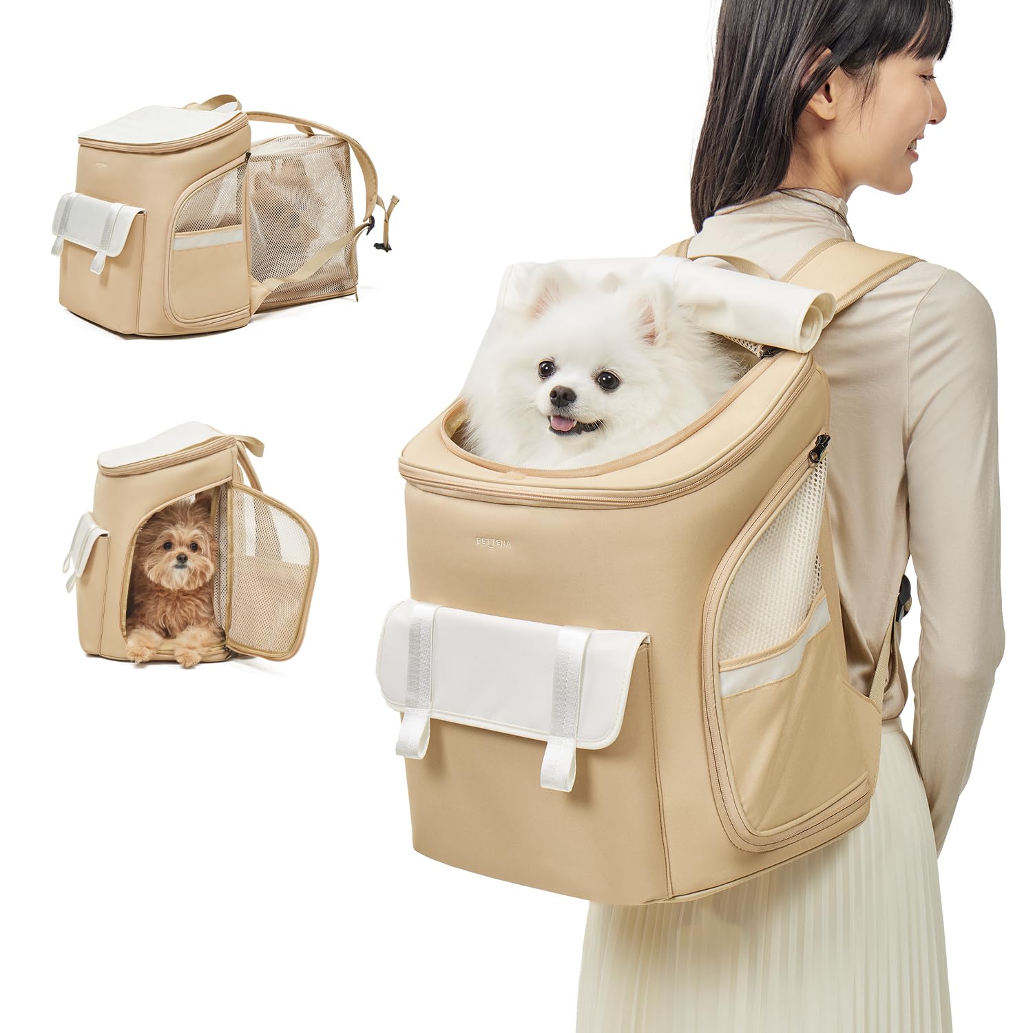 Amazon.co.jp: PETTENA 犬用キャリーバックパック リュック 犬