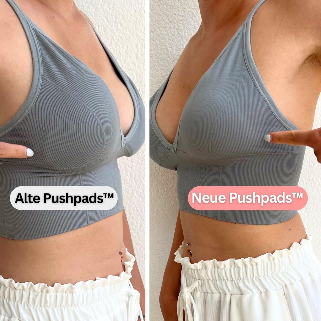 MEIION Pushpads 2.0 Bonnets triangulaires auto-adhésifs encore plus doux, flexibles et adaptables, inserts invisibles pour bikini et maillots de bain