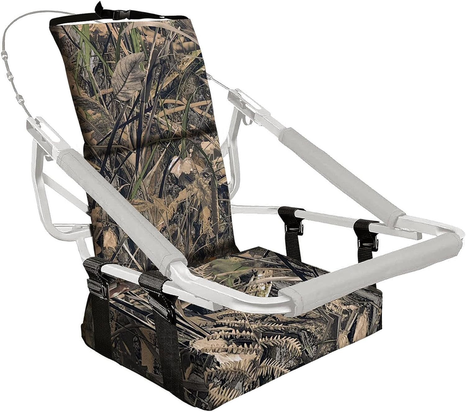 Climbing Tree Stand Replacement Seat - Pearl Cotton Hunting Tree Stand Cushion | Tree Stand Seat Cushion | Camping Seat Cushions With Back Straps | Tree Stands For Deer Hunting | Hunting Tree Seat