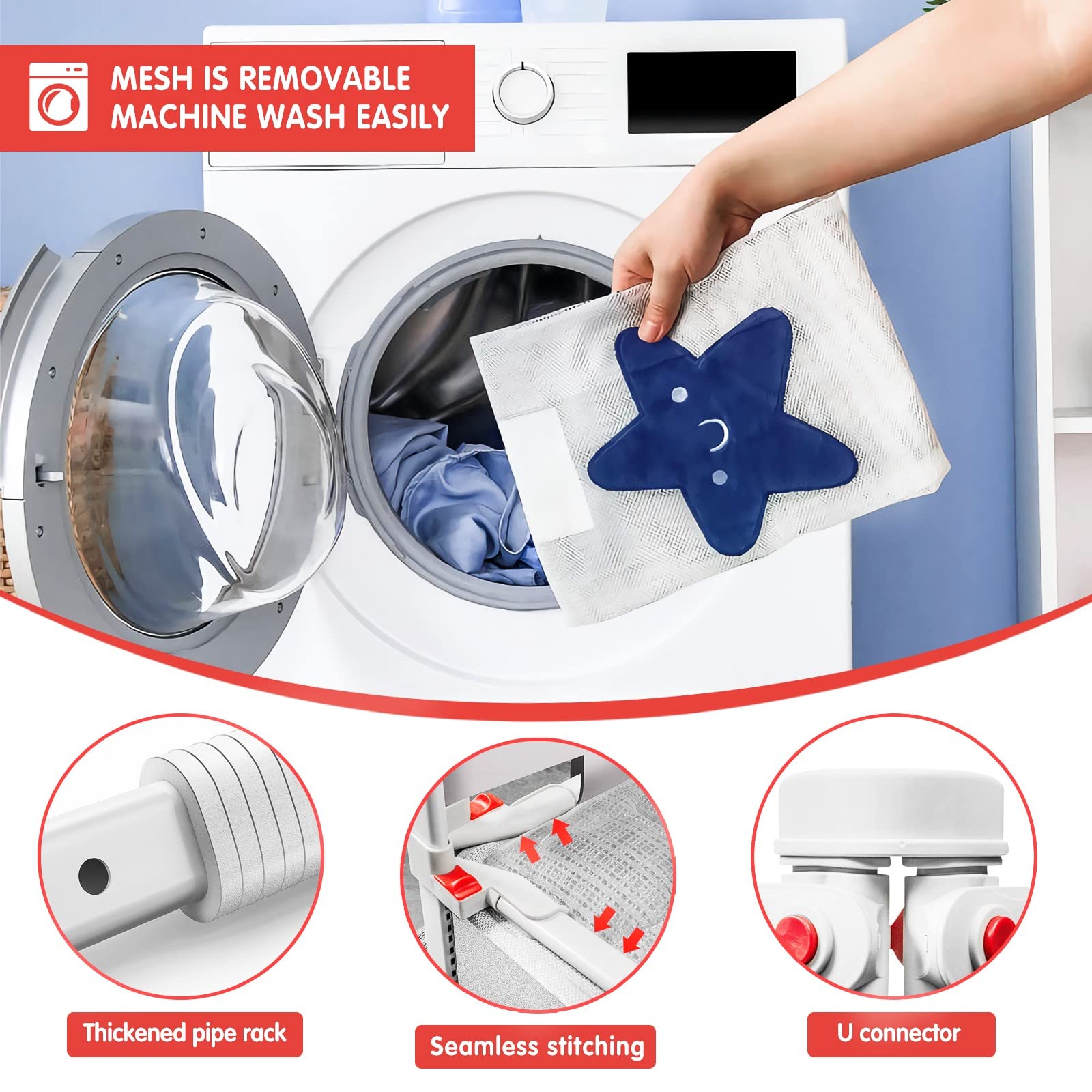 Sponda Letto Bambini, Barriera Anticaduta per Bambini, Stabile Parapetto per Letto Per Bambini, Sponda per Lettino Portatile Portatile con Sponda Regolabile in Altezza, 180CM