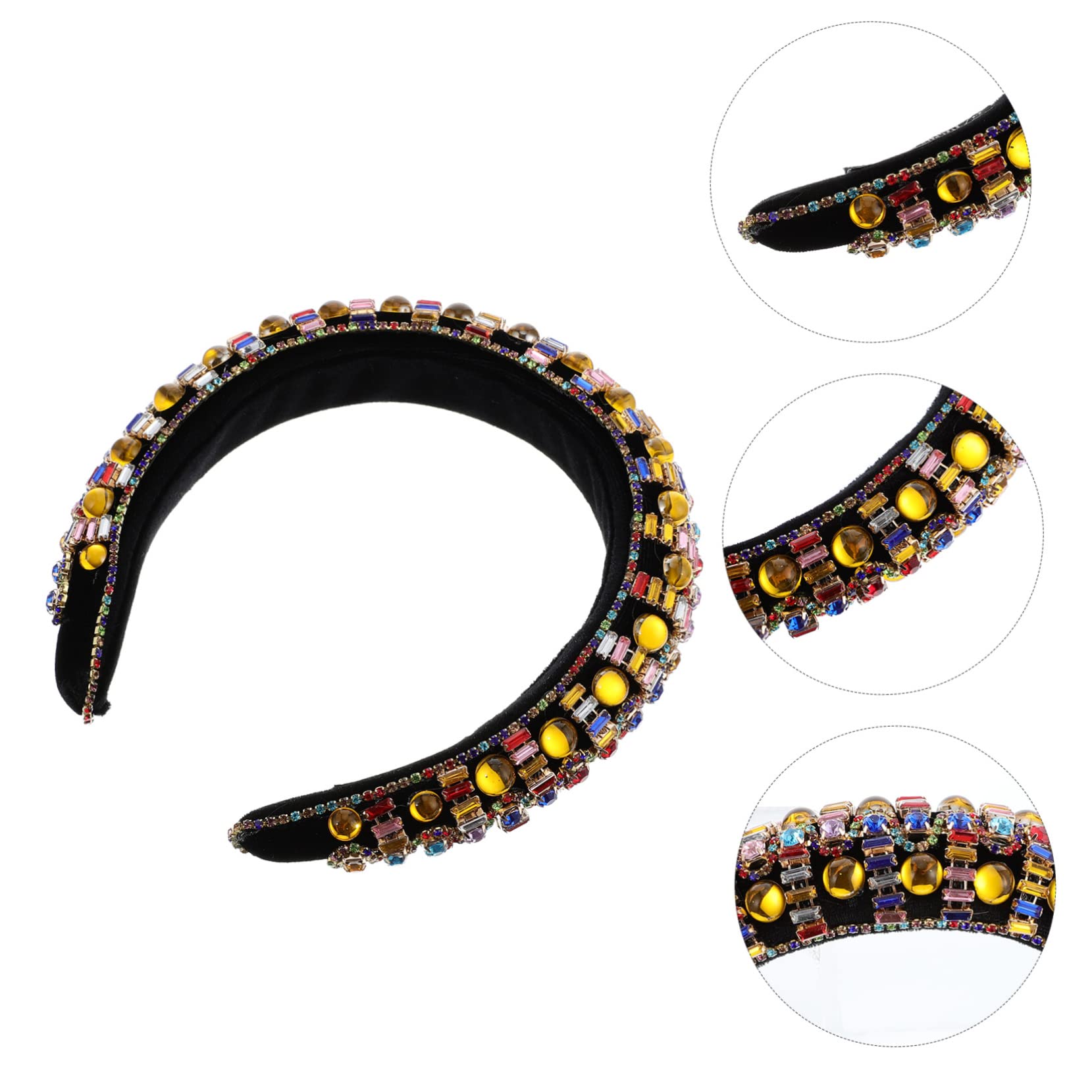 Ipetboom 2pezzi Cerchietto Vintage Per e Ragazze Fascia Antiscivolo Per e Accessorio Per Cerimonie e Look Quotidiani