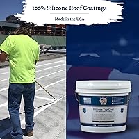 Vista 6 de Countryman Coatings - Revestimiento para techo 100% silicona - Restaura tu techo en un día - Sella fugas, grietas, costuras, penetraciones - Se Negro