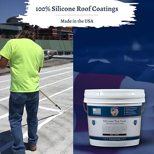 Miniatura 16 de Countryman Coatings - Revestimiento de techo 100% silicona - Restaura tu techo en un día - Sella fugas, grietas, costuras, penetraciones - Se