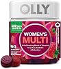 OLLY Gomitas multivitamínicas para mujeres, bienestar general femenino,* vitaminas A, C, D, E, biotina, ácido fólico, suplemento masticable para adultos, sabor a bayas, suministro para 45 días - 90 unidades 1