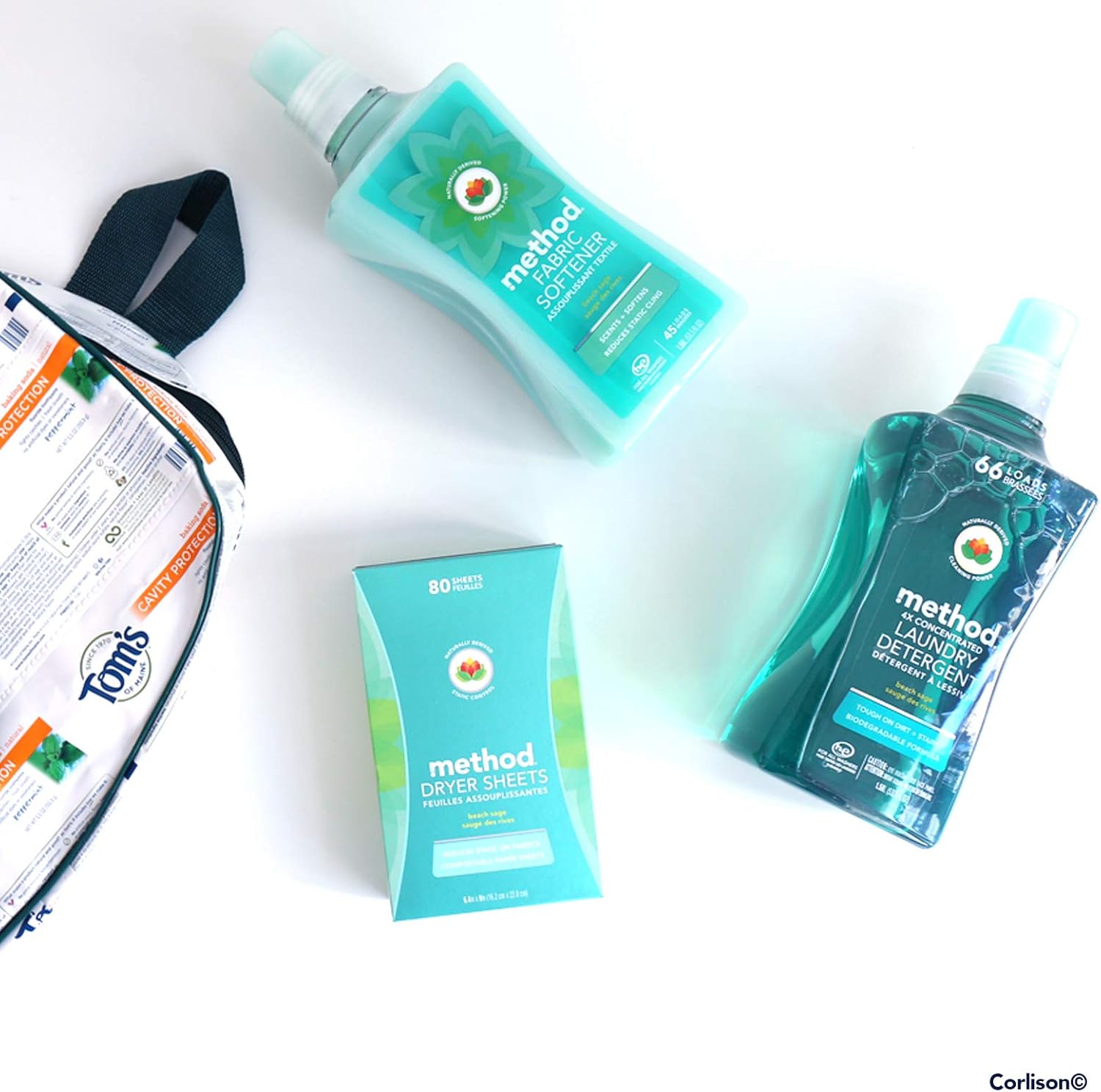 Method Dryer Sheets, Beach Sage, 80 Count