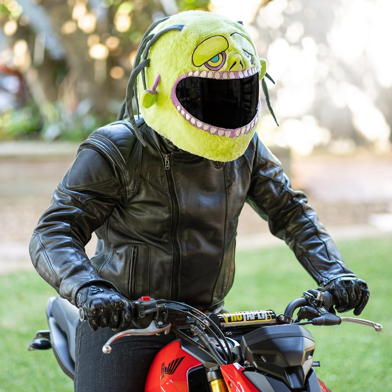 Moto Loot Helmet Cover for Motorcycle Helmet, Fun Rides and Gifts (Cover Only. Helmet Not Included) - Zombie