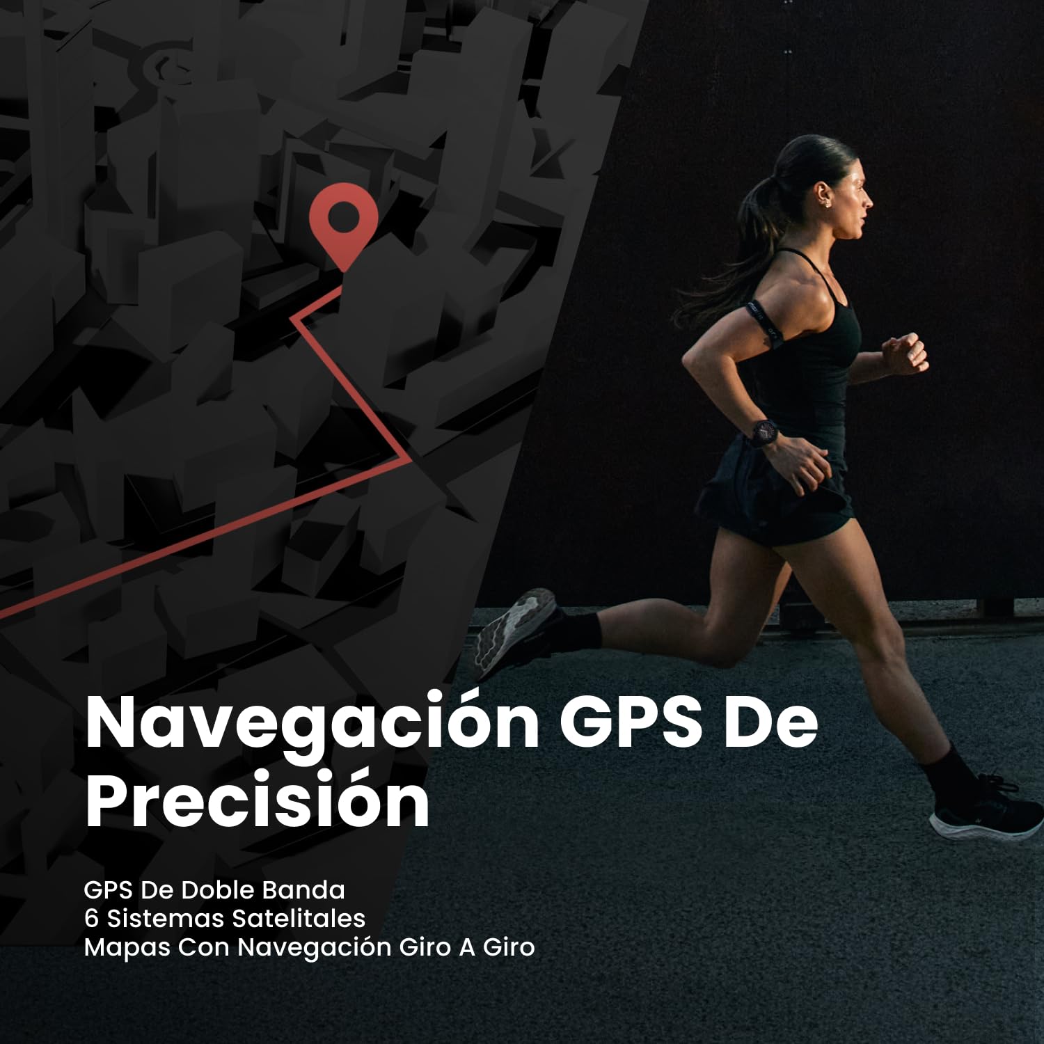 Amazfit Balance 3 Reloj Inteligente GPS 48mm, Pantalla AMOLED 1,5" Cristal Zafiro, NFC, batería de 21 días, Linterna, 64 GB de Almacenamiento, mapas, HYROX, para Android e iPhone, Acero Inoxidable