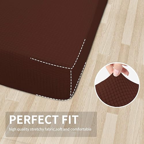 Vista 137 de Easy-Going - Funda de cojín elástica para sofá, funda de cojín protectora para asiento de sofá, suave, flexible con parte inferior elástica