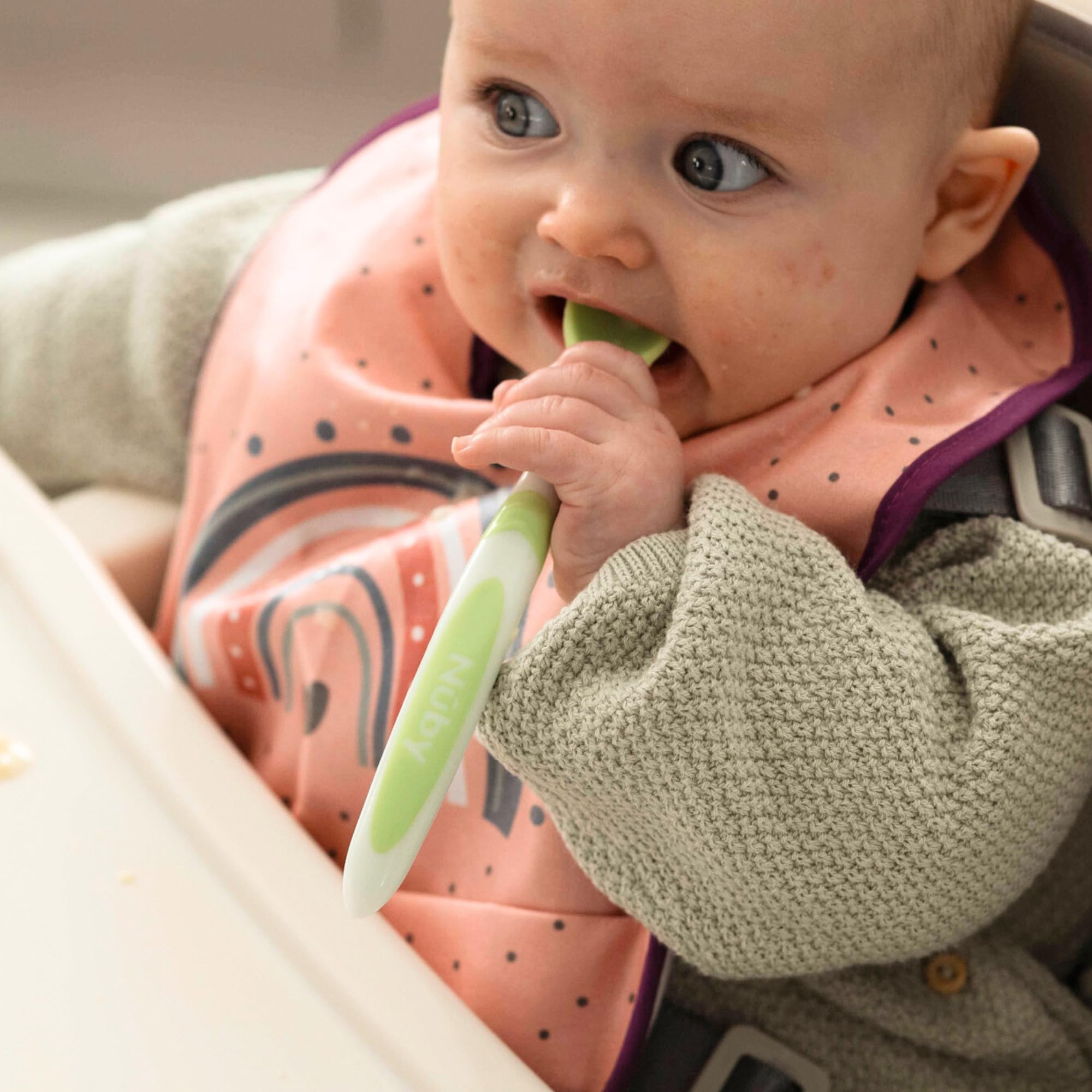 Nuby Muncheez Weaning Spoons, Pack of 6