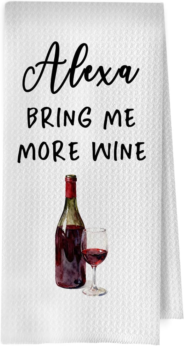 Espresso Martini Kitchen Towels - Funny Espresso Martini Gifts Decorative Waffle Dish Towels, Gifts for Cocktail Lovers Hand Towel, Hostess Gift Tea Towel, 16x24 Inch