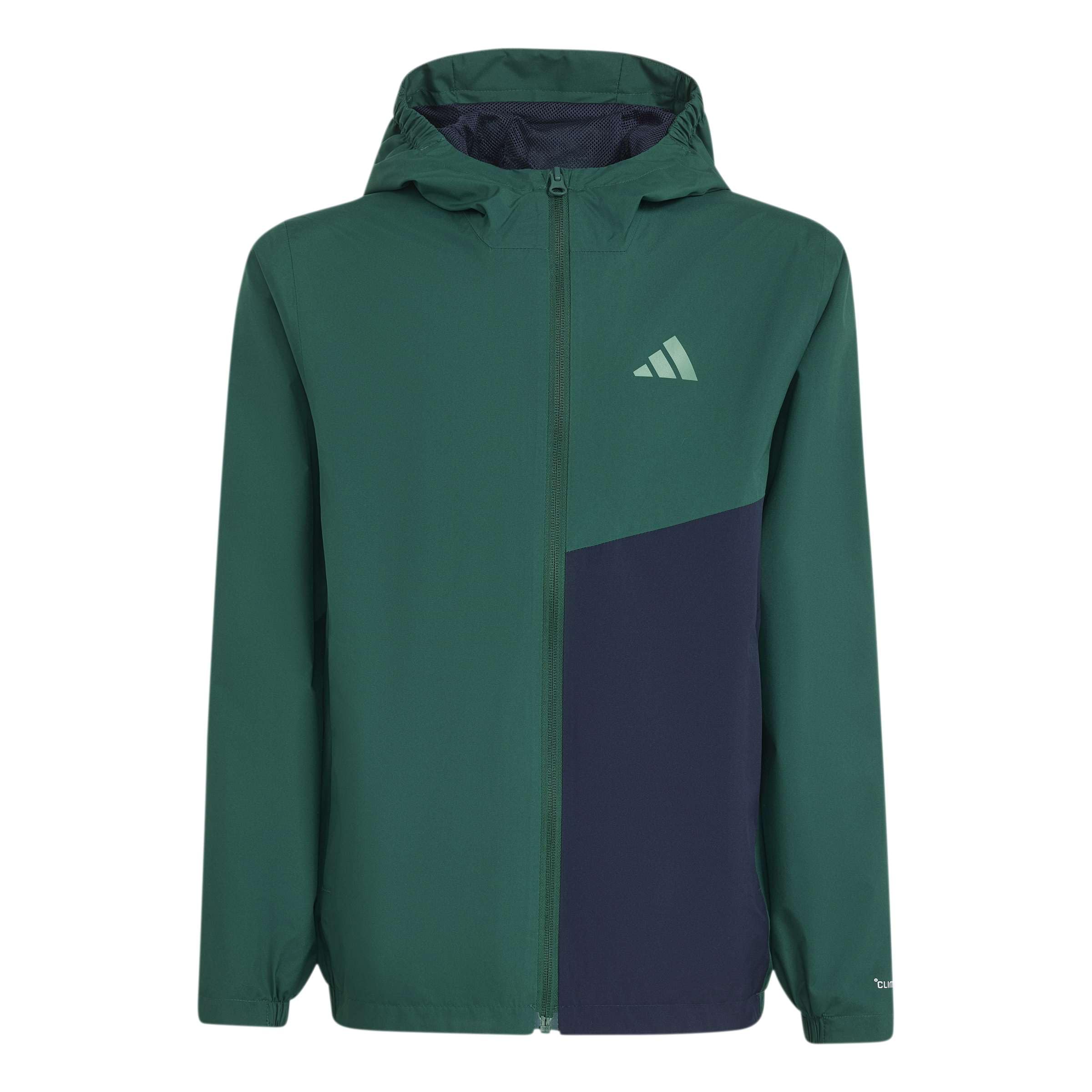 adidas Unisex Kids Terrex Kids Multi 2 Layer Climaproof Rain Coat, collegiate green, 13-14 Years