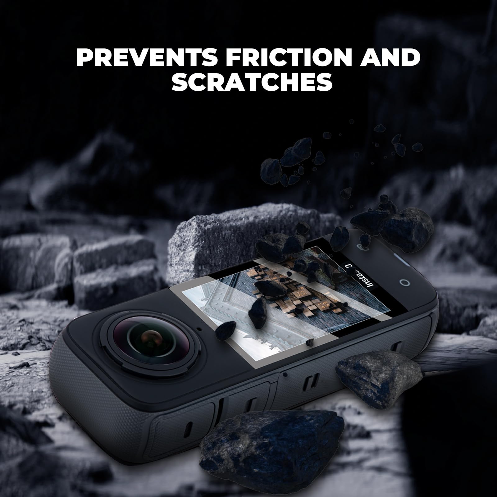 Protection Écran Verre Trempé Pour Insta360 X4 Air – 3 Pièces, Dureté 9H, Anti-Empreintes - 6