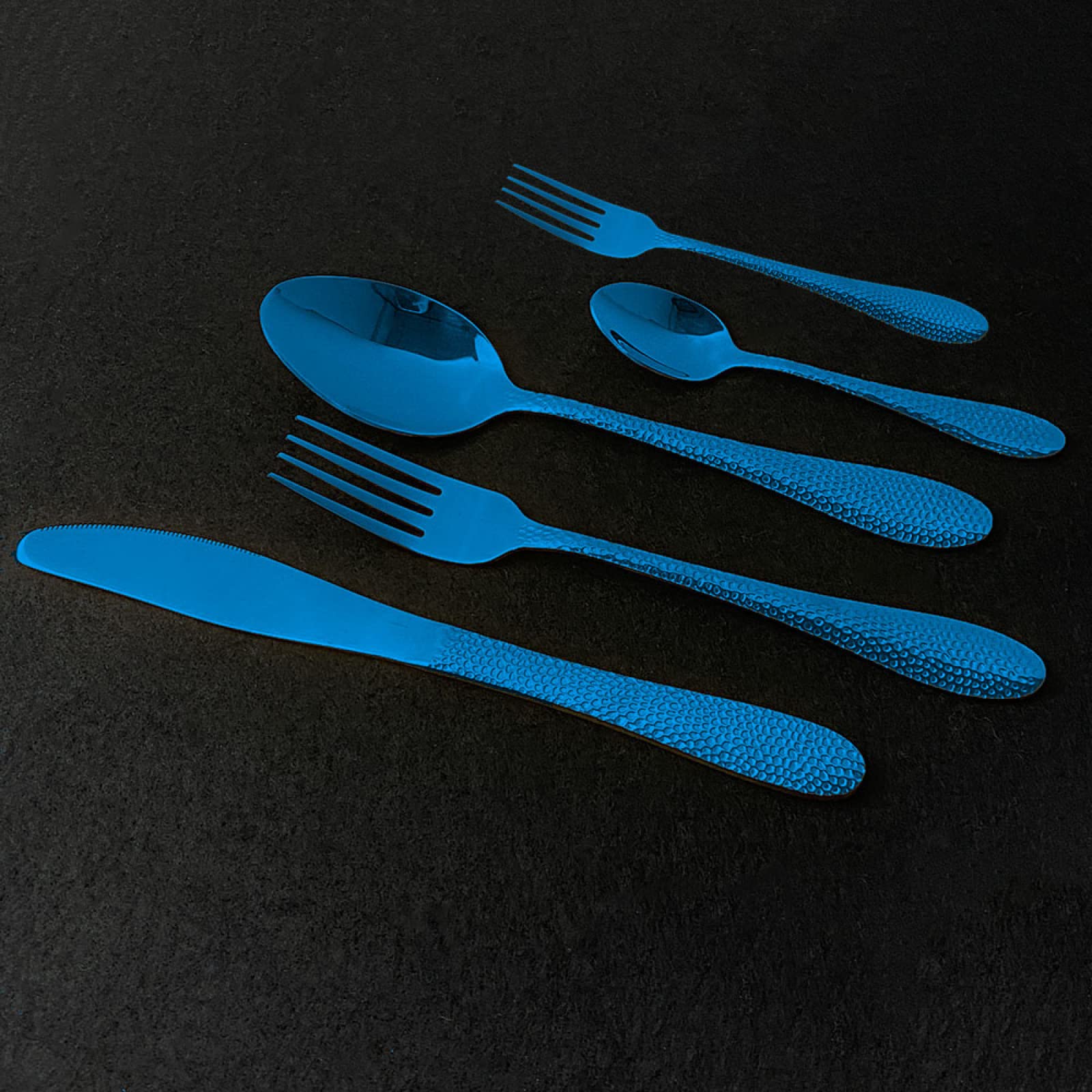 Juegos De Cubertería Vajilla De Acero Inoxidable Vajilla De Cocina Cena Pastel Tenedor Cuchara Cuchillo Cubiertos Juego De 20Uds Champán