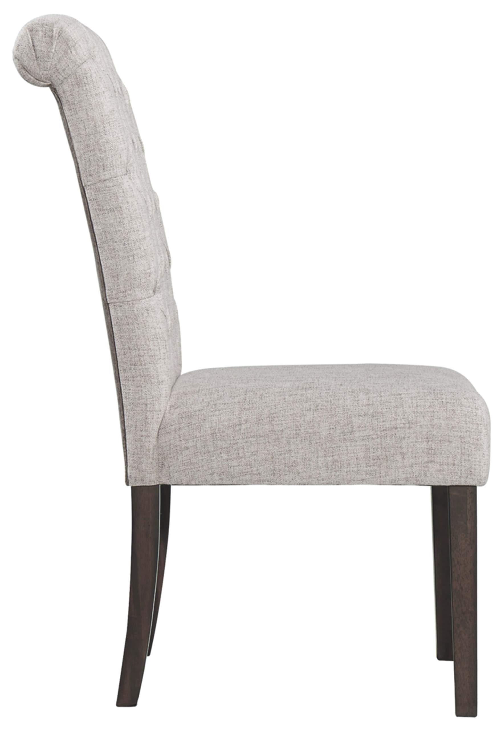 Signature Design by Ashley Adinton Classic Upholstered Dining Chair, Set of 2, Light Gray