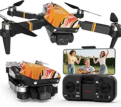 Drone TT19 com câmera 1080P para adultos, drones com função de prevenção de obstáculos de 270°, motor sem escova, resistência ao vento nível 3, mini drone quadricóptero dobrável para iniciantes