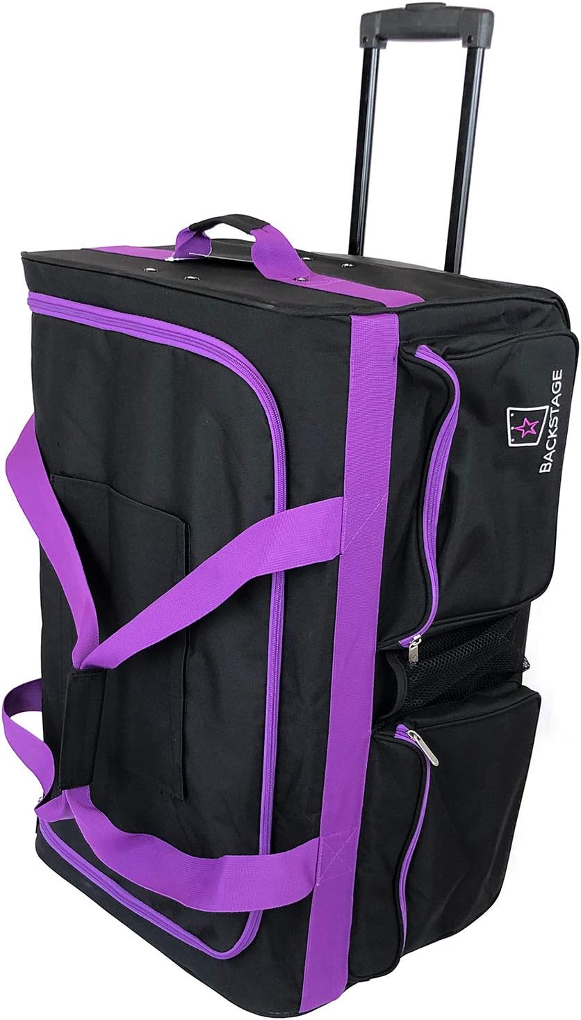 Review Backstage Dance Travel Bag with Garment Rack Black/Purple