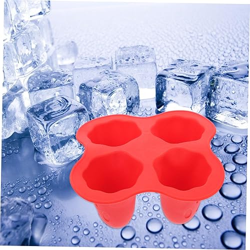 Miniatura 7 de Moldes para cubitos de hielo, 4 unidades, bandeja de hielo fantasma, moldes redondos para cubitos de hielo, bandeja de silicona, bandeja redonda