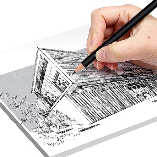 Miniatura 6 de 12 lápices de color blanco y negro, lápices de madera a base de aceite, lápices de colores con plomo 2B, lápices de bocetos con reflejos blancos,