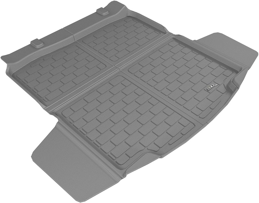 3D MAXpider Cargo Custom Fit All-Weather Floor Mat for Select Chevrolet Malibu Models - Kagu Rubber (Gray)