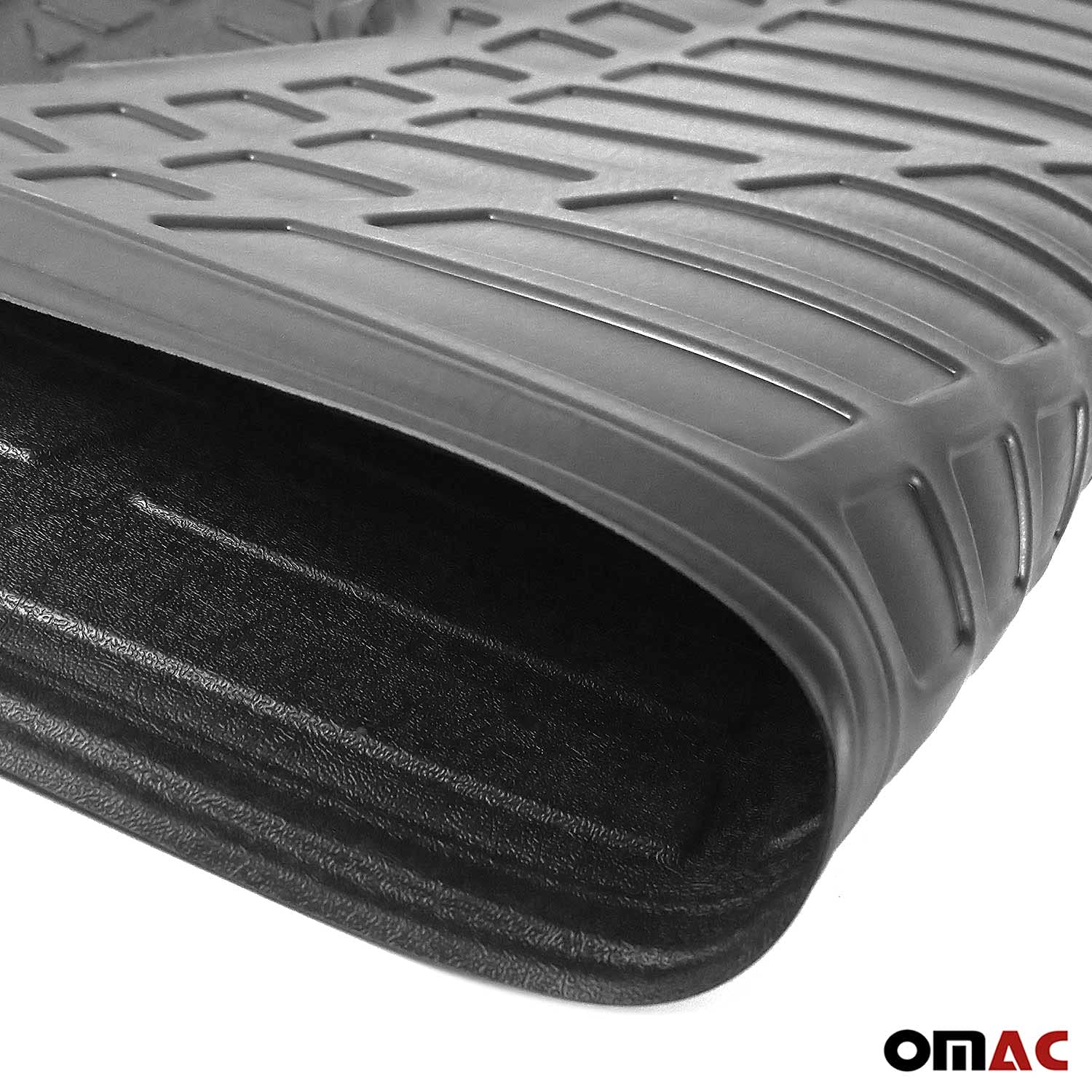 OMAC Kofferraumwanne Laderaumwanne kompatibel mit Honda Jazz 2009-2014 Gummi TPE Schwarz