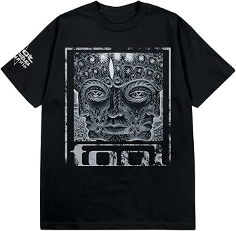 2Bhip Tool 10,000 Days Album Art Graphic T Shirt Black Natural | Officially Licensed Tool Merch, 100% Cotton Crew Neck, Unisex Men Women, Short Sleeve Graphic Tee, Progressive Metal Band