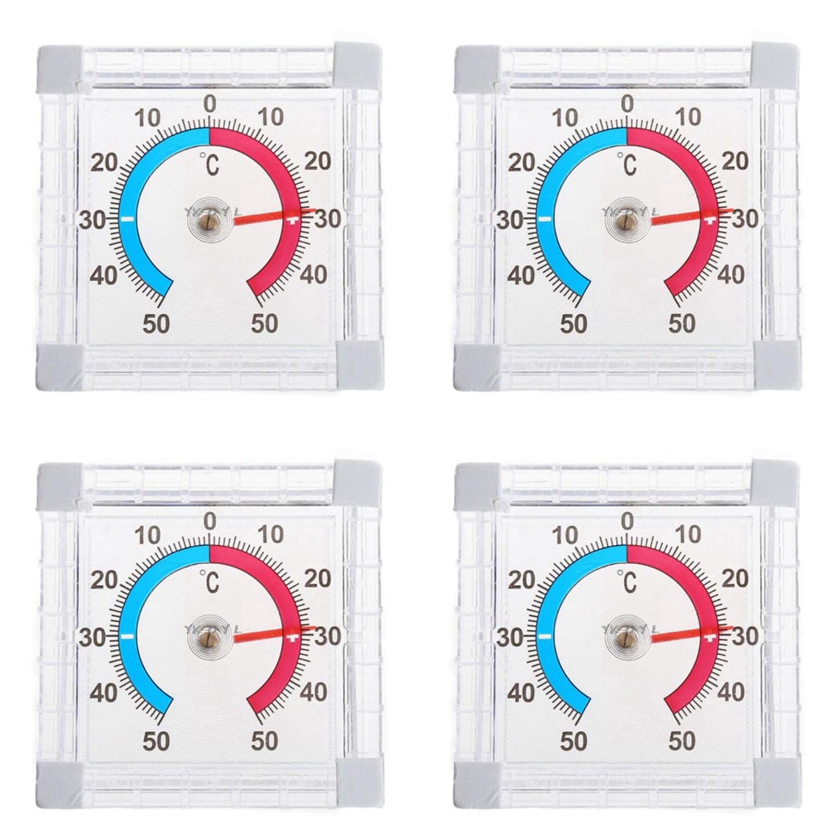 Hndhbfgrt 4X Window Indoor Outdoor Wall Garden Home Graduated Disc Measurement Temperature Household Thermometer Supplies