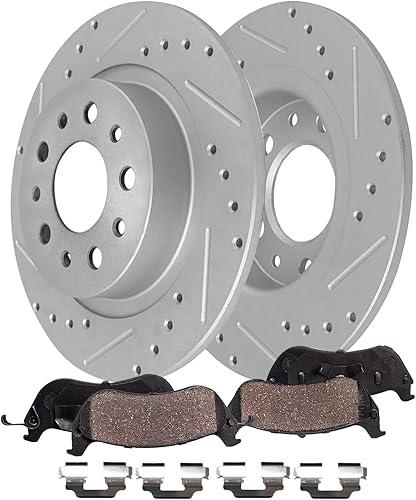 Miniatura 29 de Detroit Axle - Zapatas de freno para Toyota Sienna 2004-2010 con frenos de tambor traseros, pastillas de freno de cerámica delanteras con herrajes y