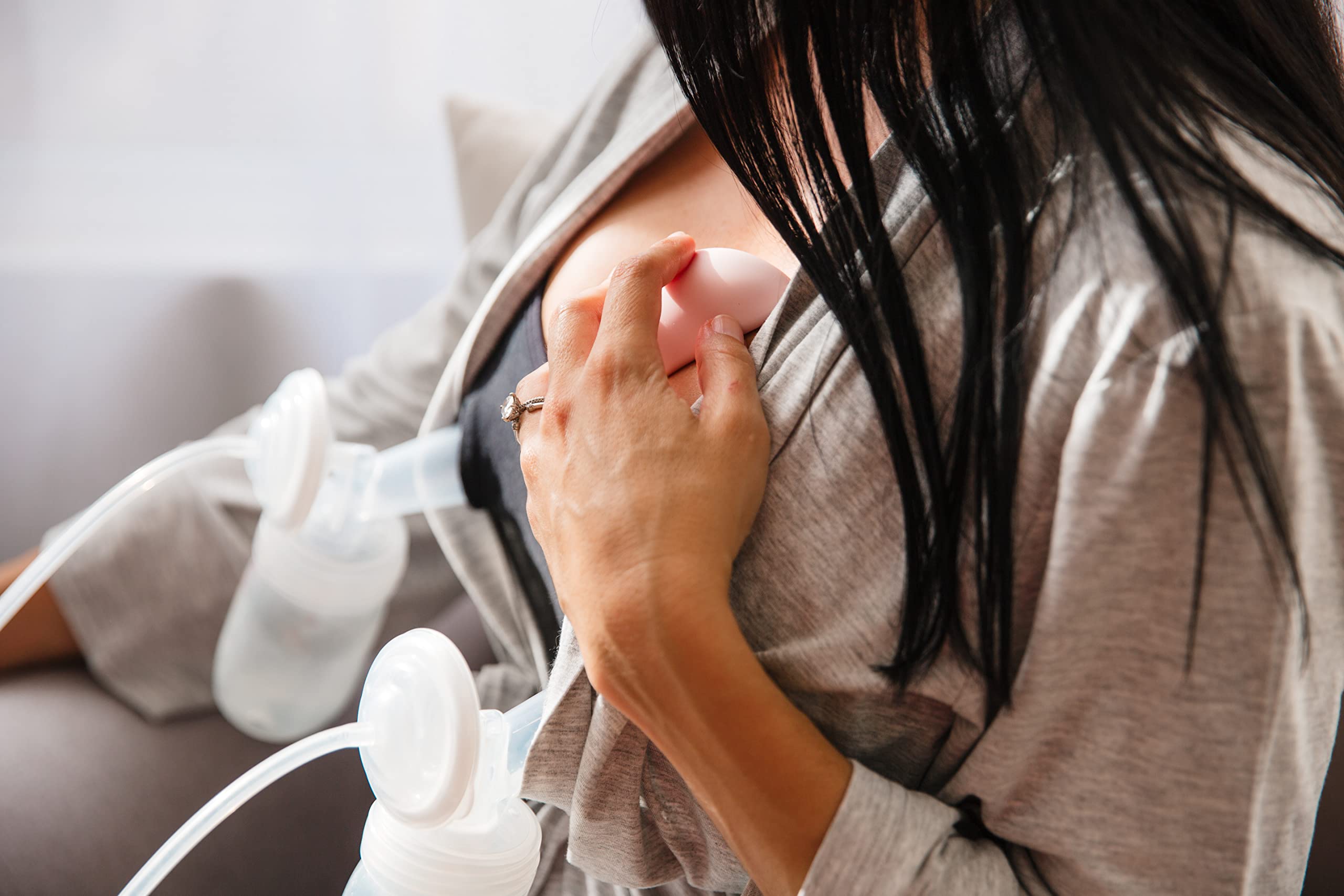 LUMAMA Masseur de lactation - Aide à l'allaitement pour conduits bouchés, augmentation de l'approvisionnement en lait maternel, flux de lait, soulagement de l'engorgement, machine de massage
