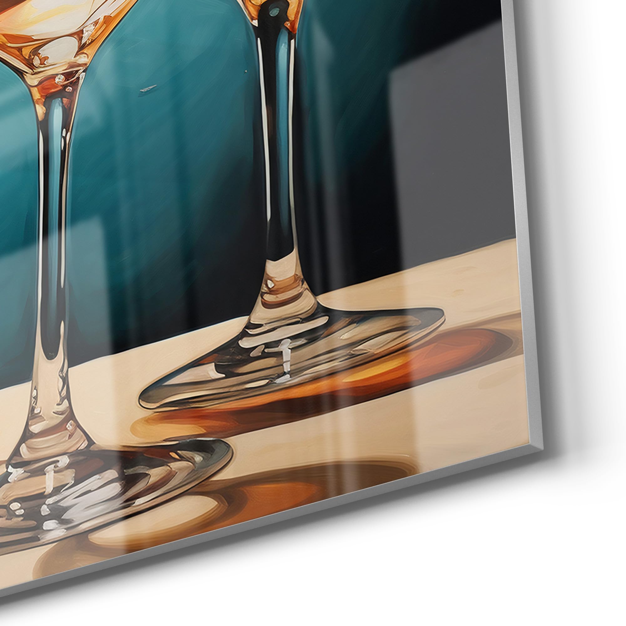 DEQOART Pizarra magnética de cristal, 60 x 90 cm, diseño "disfrute festivo", pizarra magnética de cristal, incluye imanes, bolígrafo y paño para cocina y oficina, pizarra magnética y se puede escribir