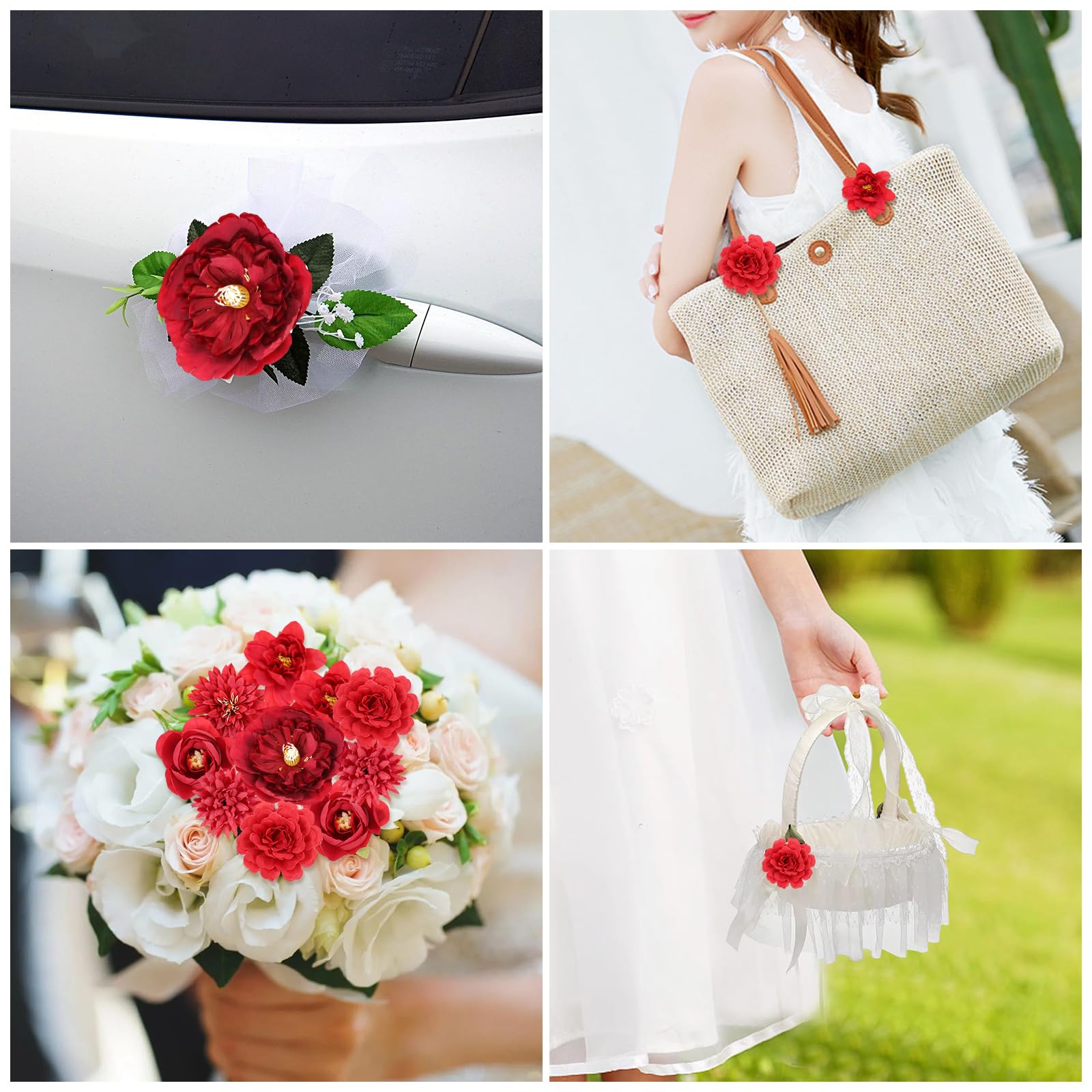 MWOOT 17 Pcs Artificial Flower Heads - Image 4
