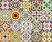 24 PC Set Tiles Stickers Bathroom & Kitchen wall Decals Easy to Apply Just Peel and Stick Home Decor 4x4 Inch Backsplash D