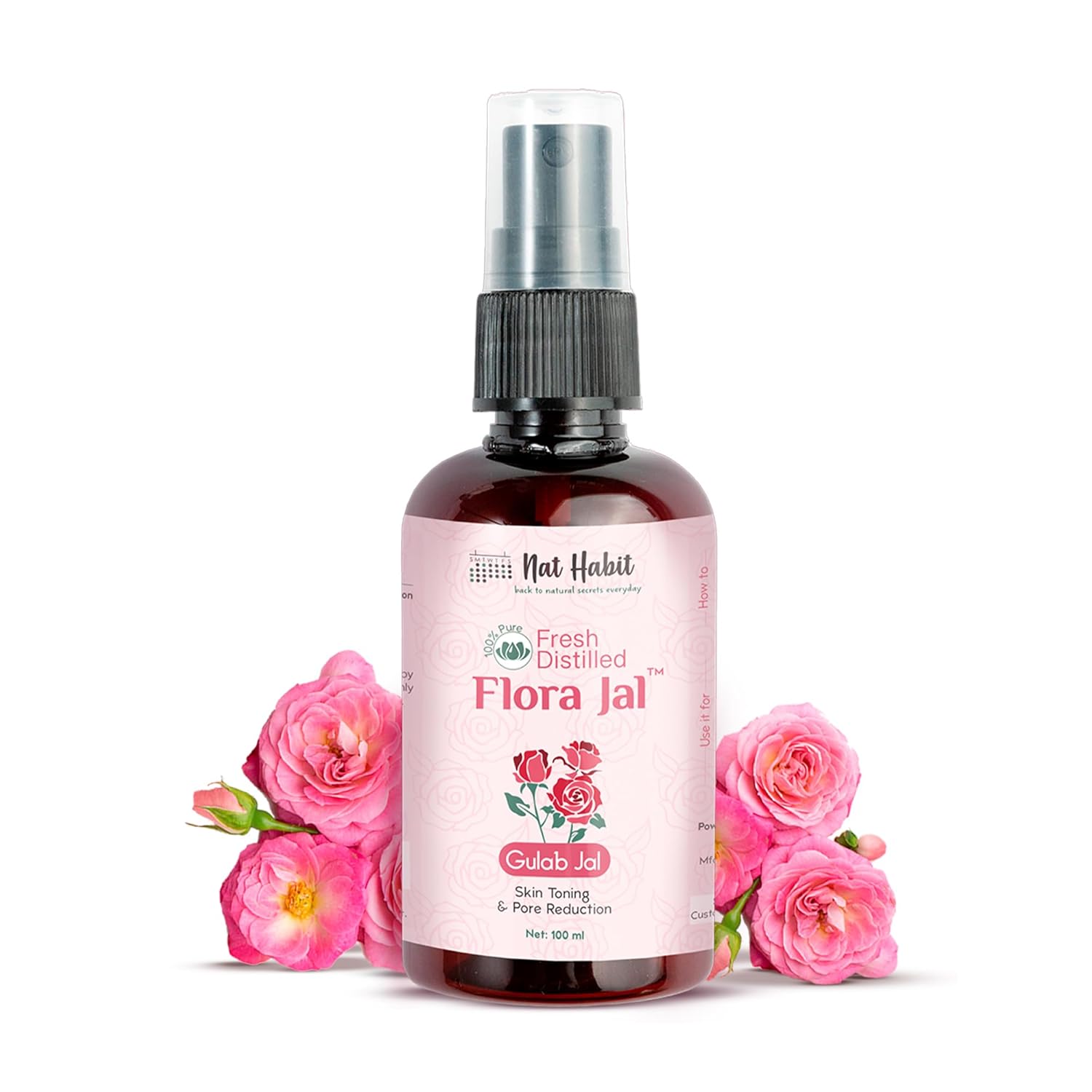Nat Habit 100% Pure Gulab Jal – Rose Water – Toner, Face-Mis… Nat Habit 100% Pure Gulab Jal – Rose Water – Toner, Face-Mis…