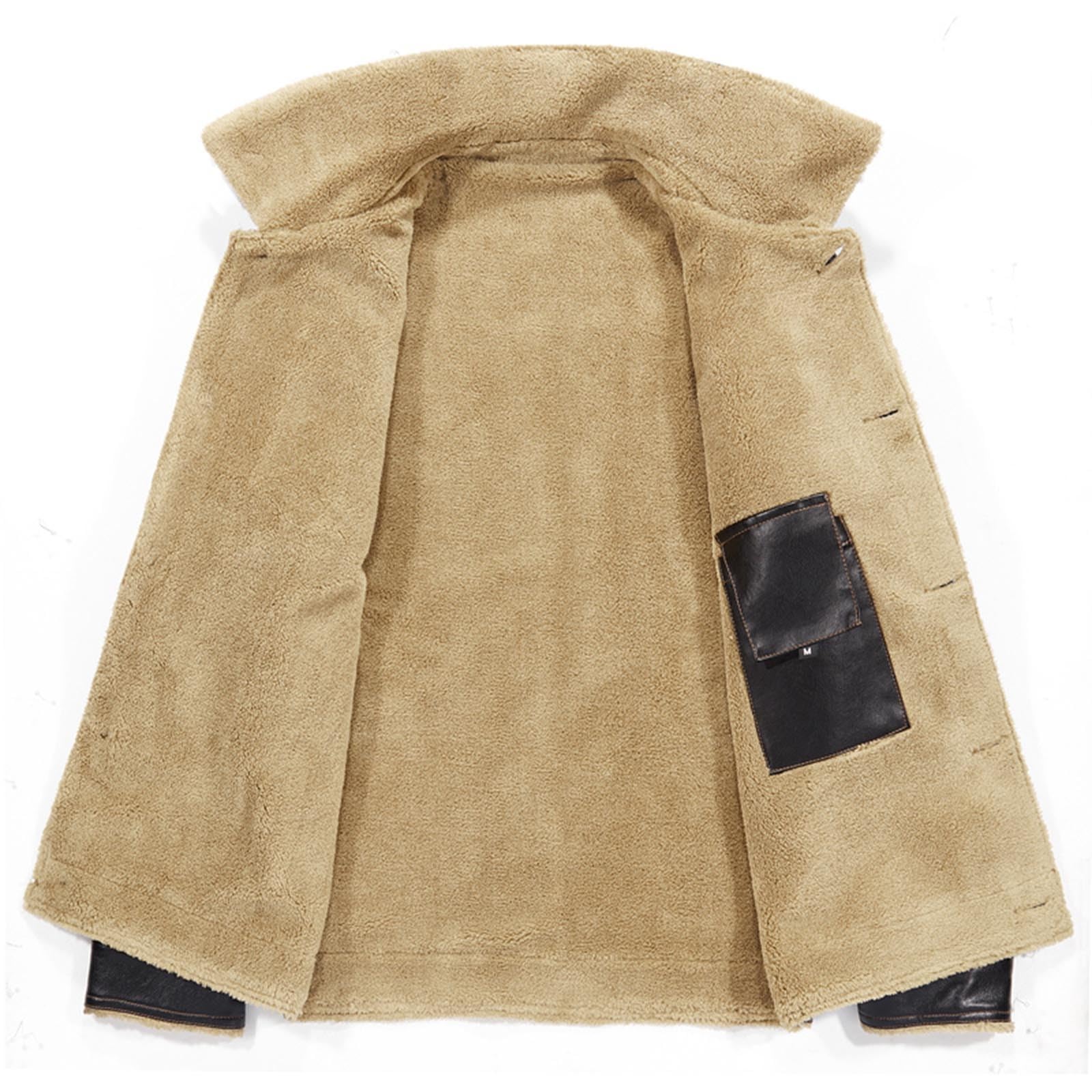 WWricotta Elegante chaqueta de sintética de invierno para abrigo acogedor con forro polar y bolsillos, prenda exterior informal para otoño y clima frío, mujer, cómoda