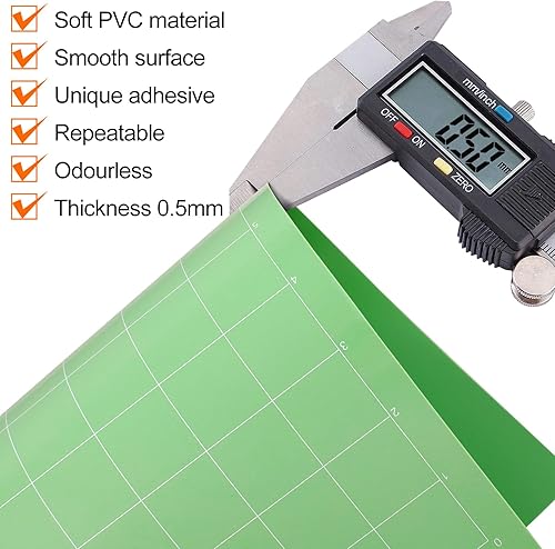 Miniatura 3 de Paquete de 3 alfombrillas de agarre estándar de 12 x 12 pulgadas, alfombrillas de corte reutilizables para manualidades, alfombrillas de corte para