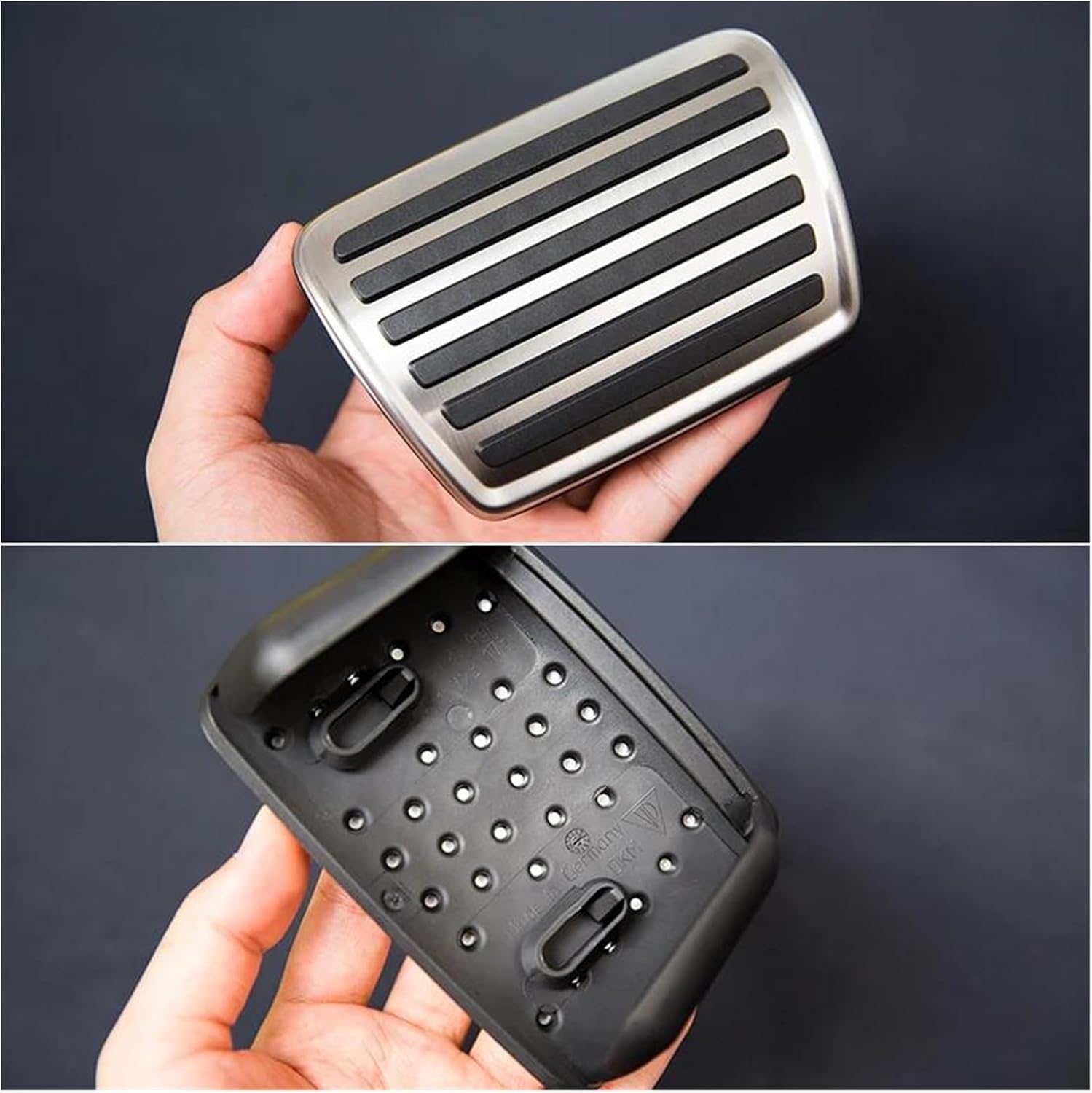 Car Brake Pedal Pads Fits Compatible with Compatible with Q7 2016 2017 2018 2019 2020 2021 Compatible with Q8 Stainless Steel Foot Accelerator Cover Accessories Pedals