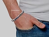 Vista 808 de Amazing Gemstone Pulsera de cristal para mujeres y hombres, pulsera de cristal curativo de protección, pulsera elástica con cuentas de piedras