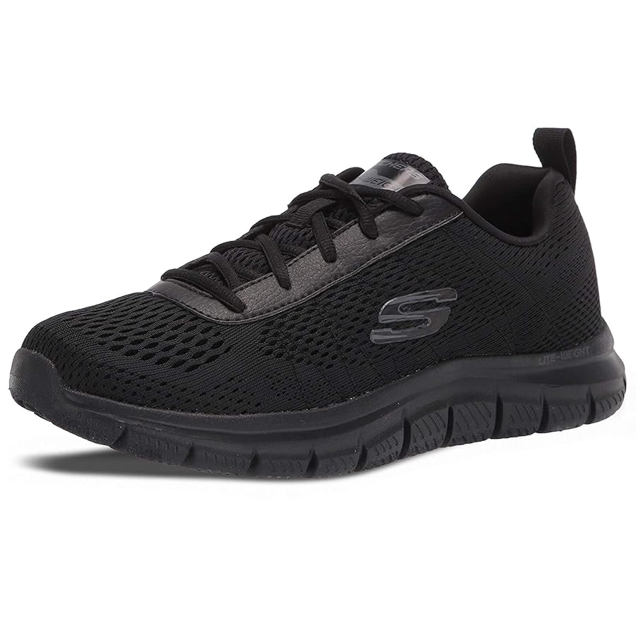 スミンムーブほか Amazon.com | Skechers Men's Track Moulton Oxford, Black