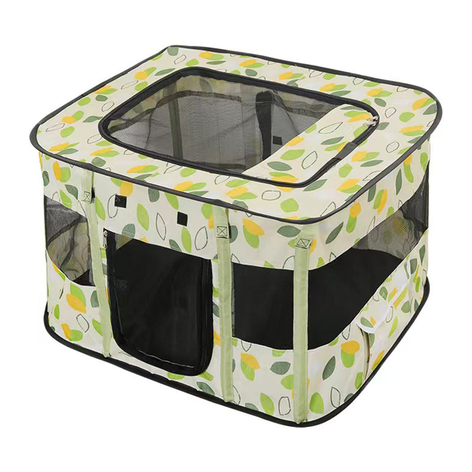 Sala Parto per Gattini, Box per Cani Pieghevole Cuccia per Gatti Lucernario Rimovibile Finestra in Tessuto Traspirante per la Casa (M/70 * 55 * 45#13)