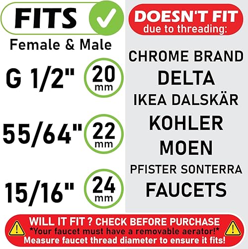 Miniatura 3 de Spurtar - Extensor de grifo, grifo de extensión multifuncional giratorio de 1080 + 360, grifo de filtro universal contra salpicaduras, extensor de