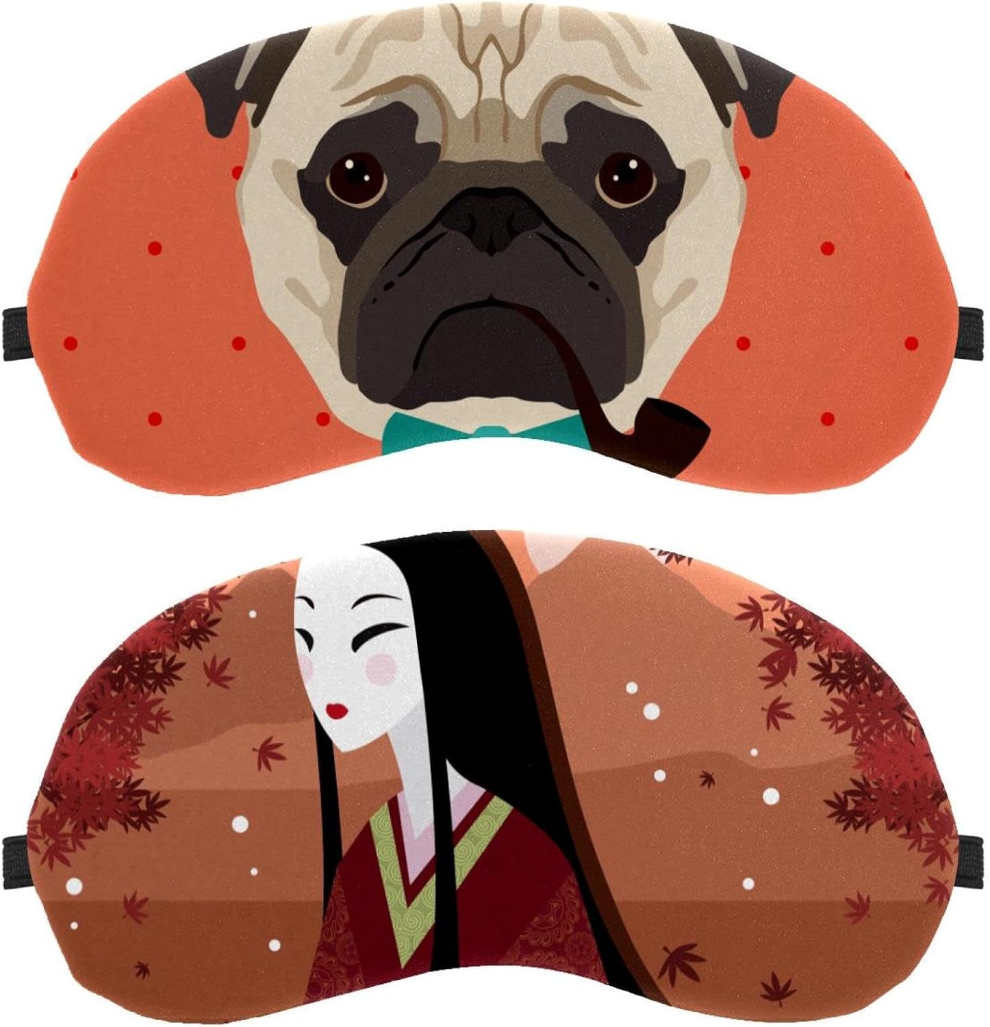 2 maschere per gli occhi, maschera per gli occhi da donna giapponese, per dormire, per dormire sul fianco, senza pressione oculare, copertura regolabile per dormire, blocca completamente l’ombra degli