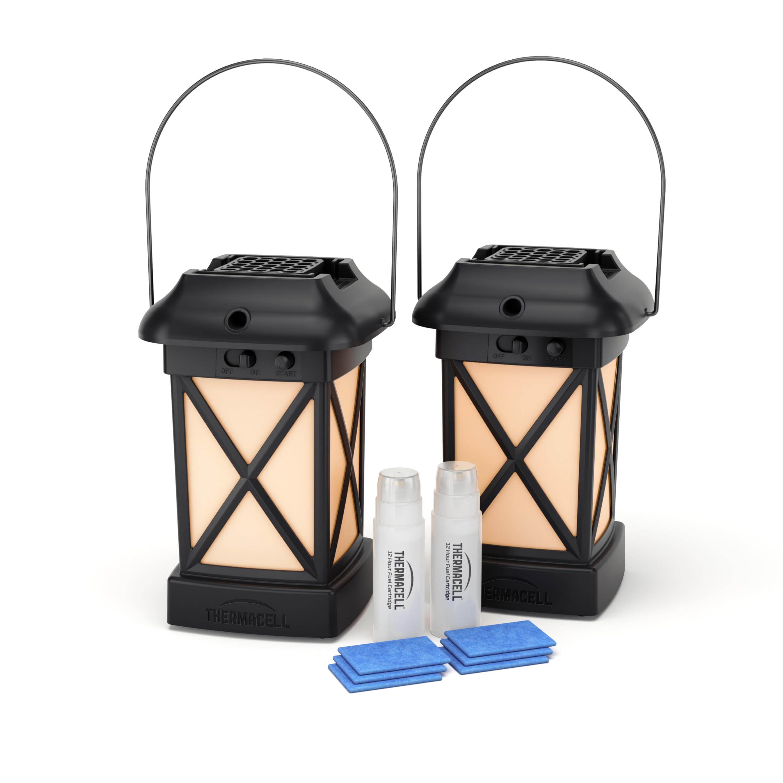 Thermacell Mosquito Repellent Lantern; No Spray Mosquito Repellent For Patios; Includes 12-Hours of Protection; Scent-Free, No Flame Citronella Candle Alternative