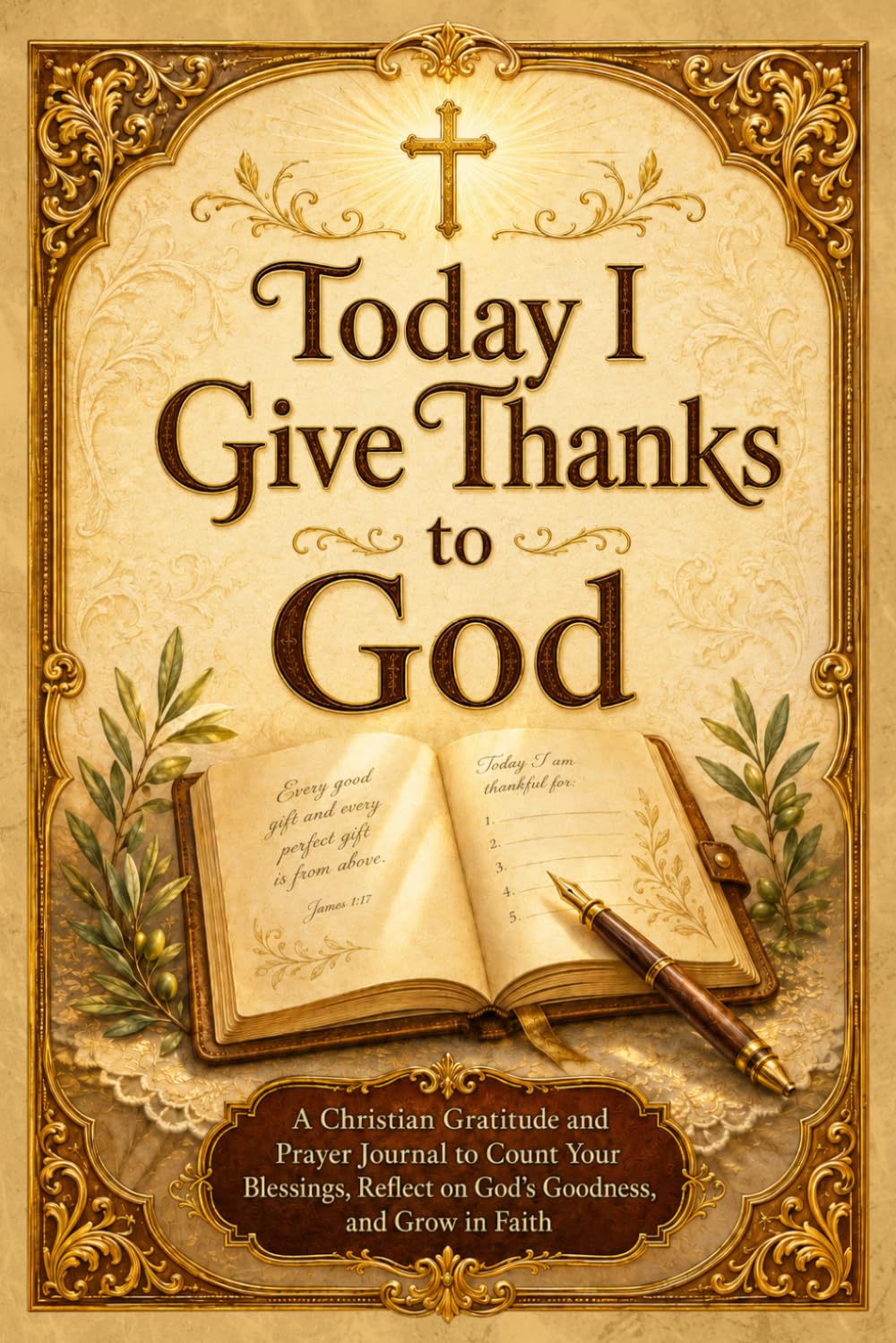 Today I Give Thanks to God: A Christian Gratitude and Prayer Journal to Count Your Blessings, Reflect on God’s Goodness, and Grow in Faith