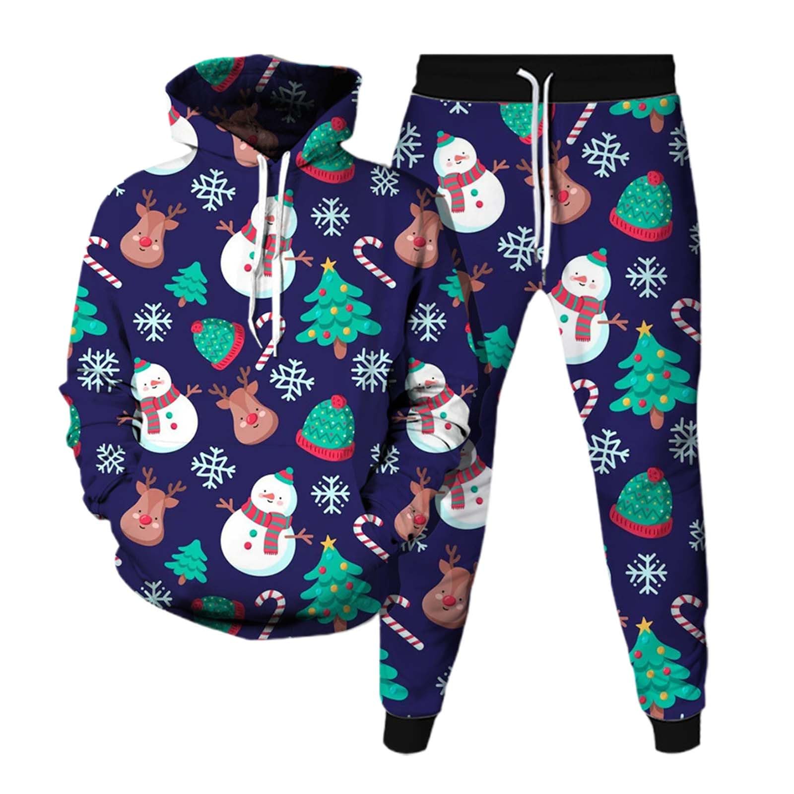 Sudadera con capucha de Navidad para hombre, manga larga, sudadera con capucha para hombre, con motivo navideño, divertido suéter navideño con capucha, informal, Navidad, invierno, sudadera con