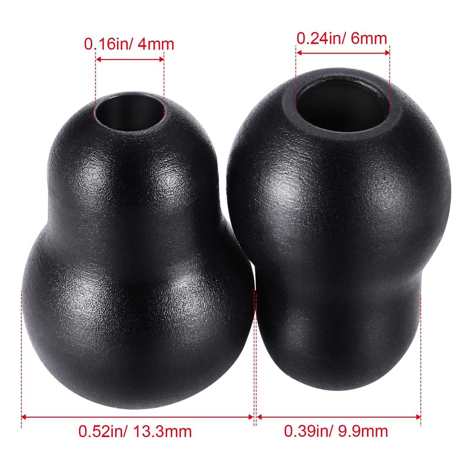 Maitys 24 Pieces Replacement Stethoscope Ear Tips, Black