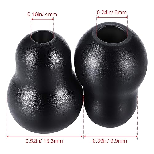Miniatura 2 de Maitys 24 piezas de repuesto para estetoscopio, tapones para los oídos universales de silicona suave (negro)