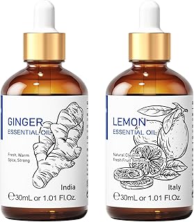 HIQILI Ginger Essential Oil and Ginger Essential Oil, 100% Pure Natural for Diffuser - 1 Fl Oz