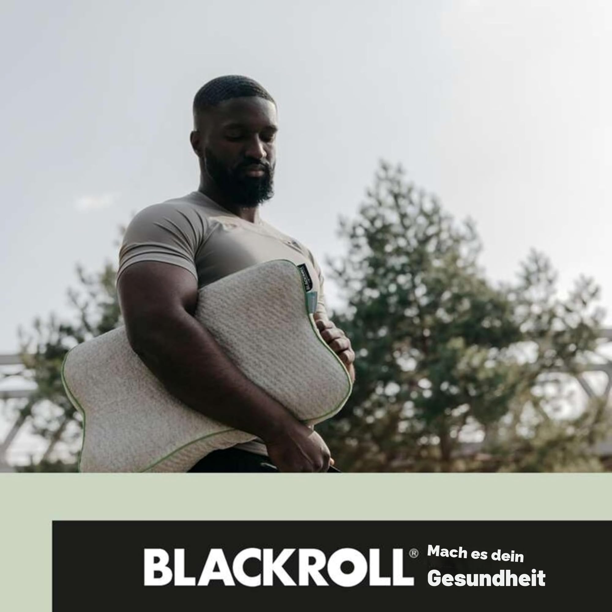 BLACKROLL Recovery Pillow 50 x 30 cm Kopfkissen ergonomisches Nackenkissen Viscose Memory Schaum Made in Germany