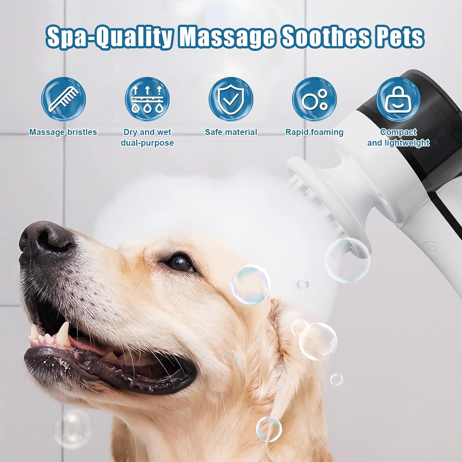 Electric Dog Shampoo Dispenser, Shampoo Foamer for Pets Bathing and Grooming, Pet Handheld Showerheads, Dog Showerheads & Sprayers image 2
