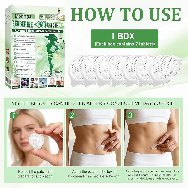 2026 New 28/56Pcs ππ¨π«π’π§π π & πππ«πππ«π’π§π Patches for Weight Loss & 10-in-1 Nano Microdarts ππ¨π«π’π§π π πππ«πππ«π’π§π Patch, Natural Berberine Patches for Women and Men, Ultra-Thin Invisible Gentle Skin Formula (4Box/28pc) - 1