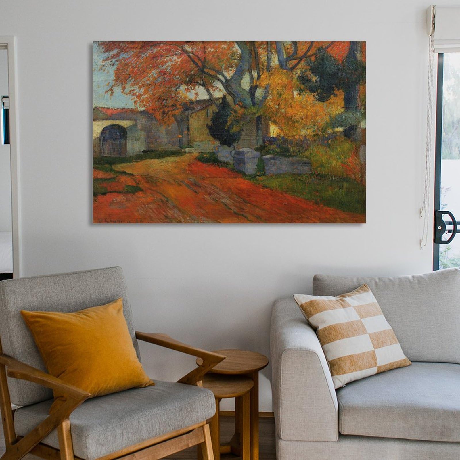 Amazon.co.jp: ポール・ゴーギャン アリスカンの並木路、アルル